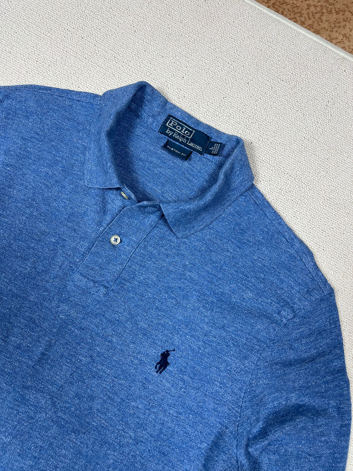 Polo Ralph Lauren Long-Sleeve Polo Shirt — Blue
