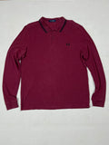 Fred Perry Long-Sleeve Polo Shirt — Red