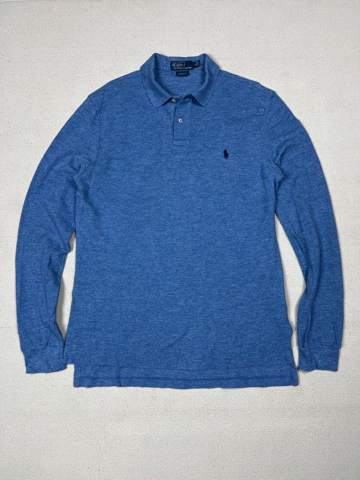 Polo Ralph Lauren Long-Sleeve Polo Shirt — Blue