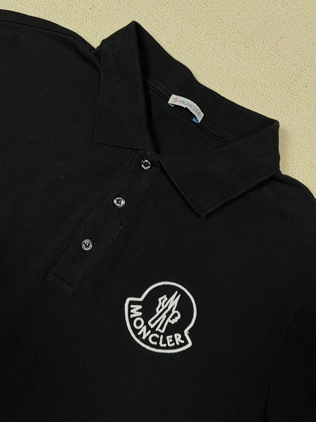 Monclear Polo Shirt — Black