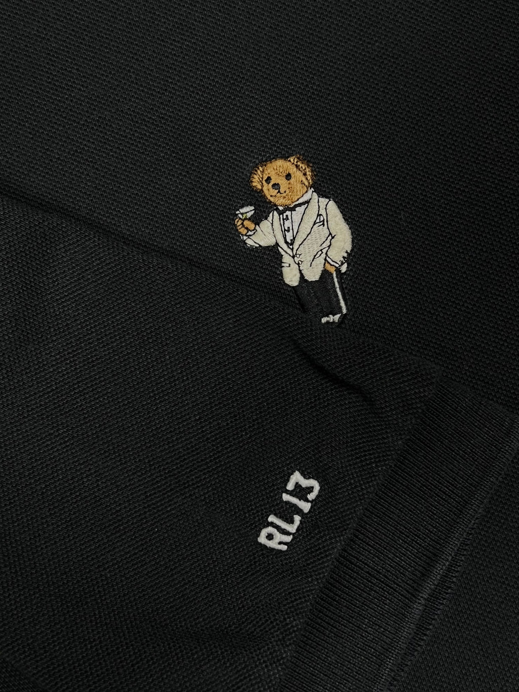 Polo Ralph Lauren Bear Polo Shirt — Black